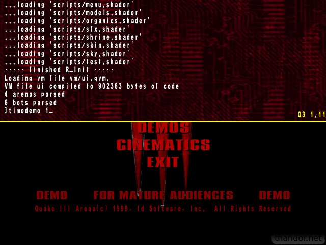 quake 3 area demo