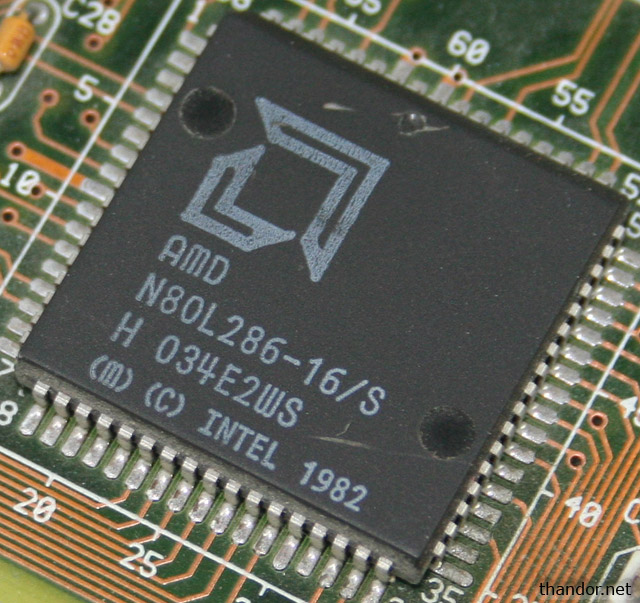 AMD N80L286-16 PROCESSOR N80L286-16/S